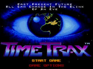 Time Trax title screen for Super Nintendo